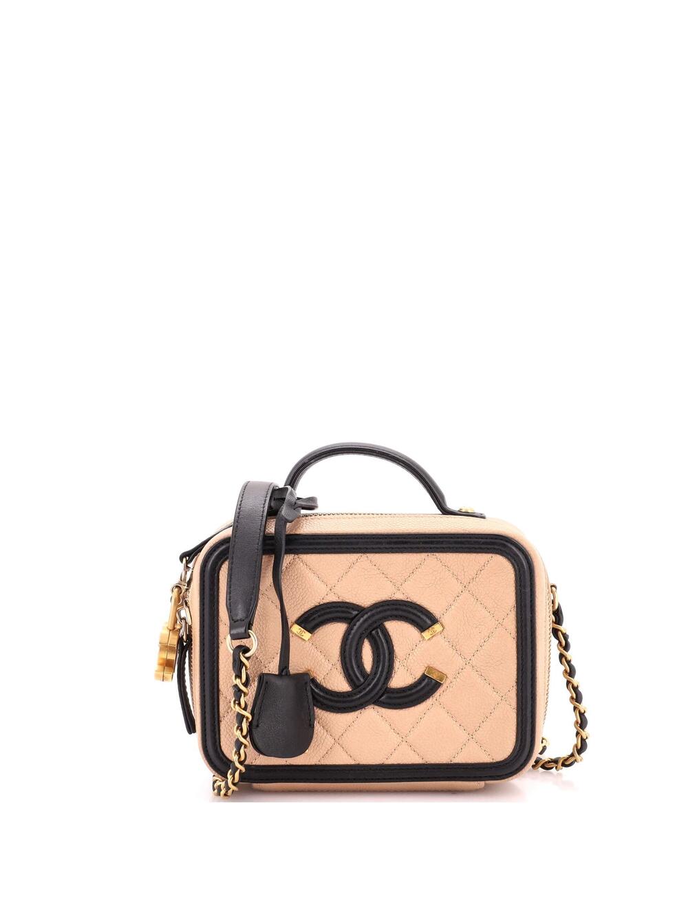 Chanel Filigree Vanity Case Quilted #327242C39B
